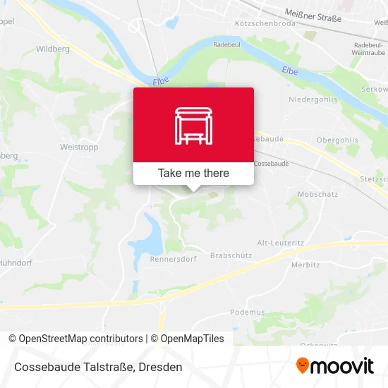 Карта Cossebaude Talstraße