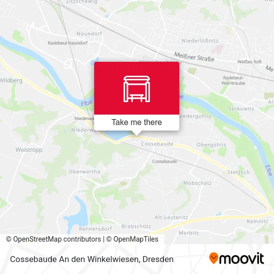 Карта Cossebaude An den Winkelwiesen