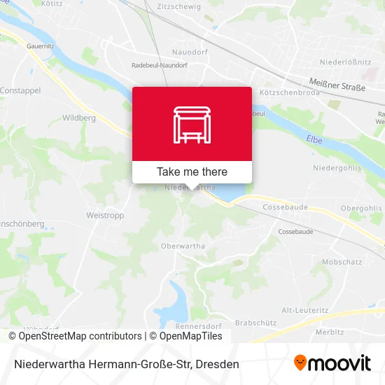 Карта Niederwartha Hermann-Große-Str