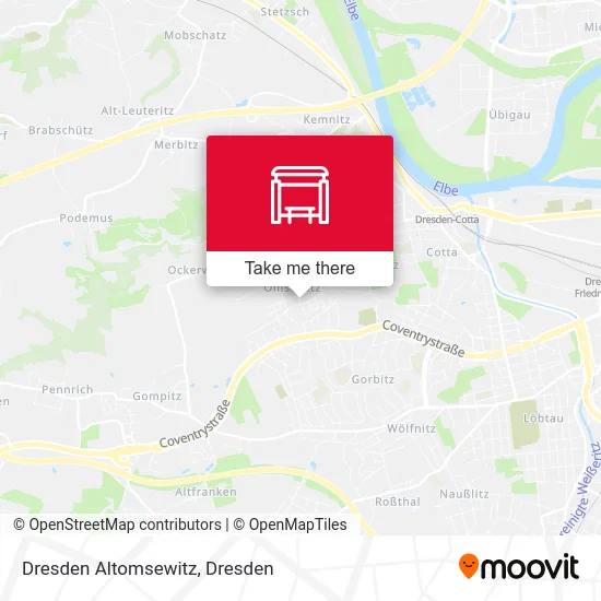 Карта Dresden Altomsewitz