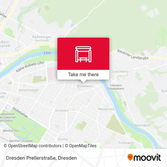 Карта Dresden Prellerstraße
