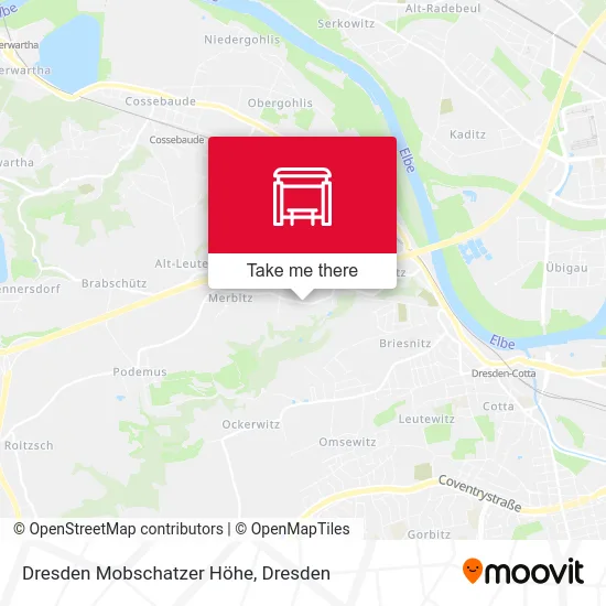 Карта Dresden Mobschatzer Höhe