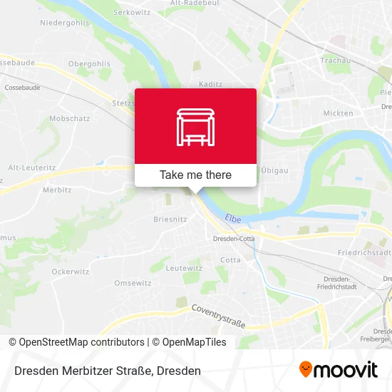 Карта Dresden Merbitzer Straße