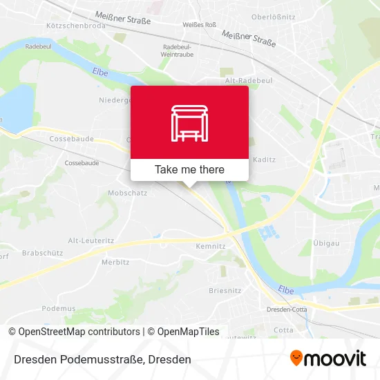 Карта Dresden Podemusstraße