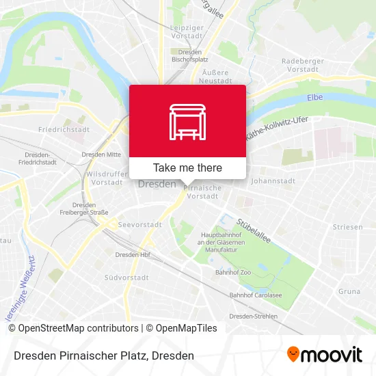 Карта Dresden Pirnaischer Platz