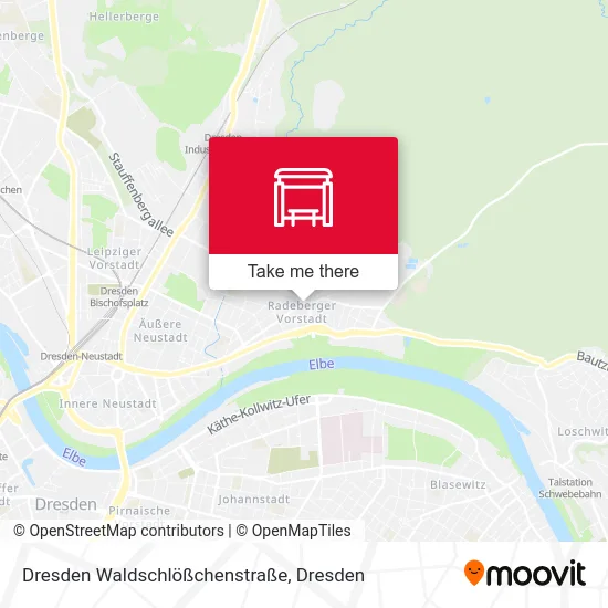 Карта Dresden Waldschlößchenstraße