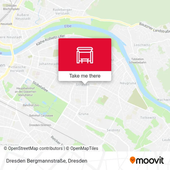 Карта Dresden Bergmannstraße