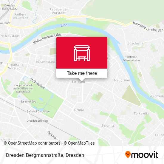 Карта Dresden Bergmannstraße