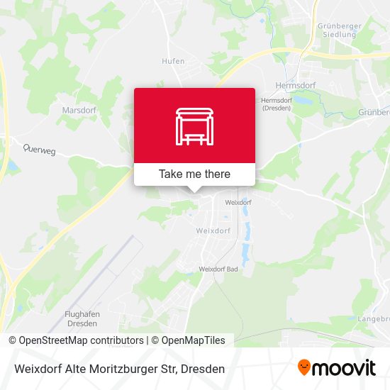 Карта Weixdorf Alte Moritzburger Str