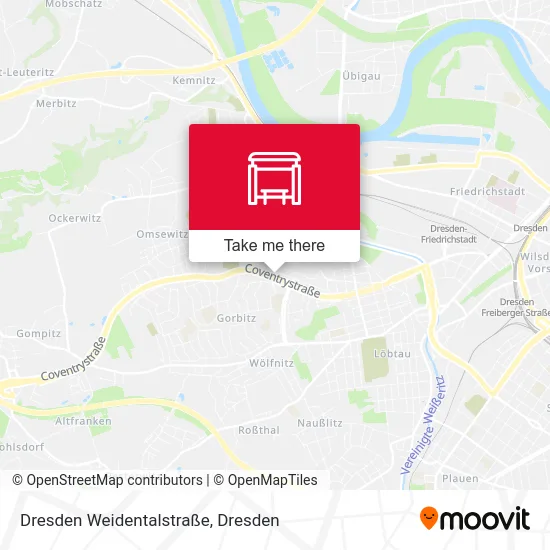 Карта Dresden Weidentalstraße