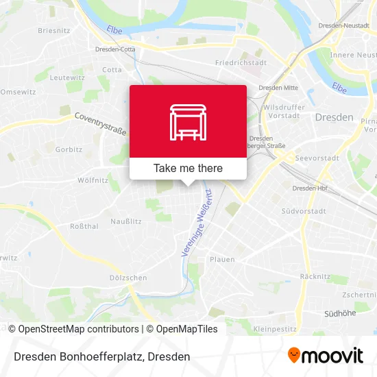 Карта Dresden Bonhoefferplatz
