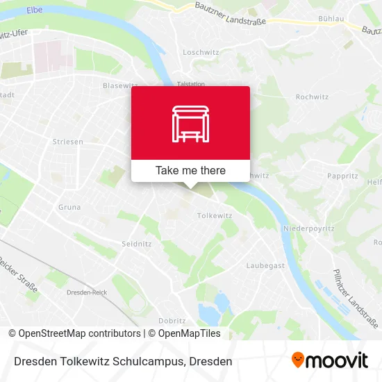 Карта Dresden Tolkewitz Schulcampus