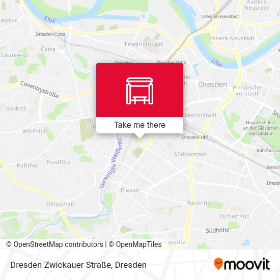 Карта Dresden Zwickauer Straße