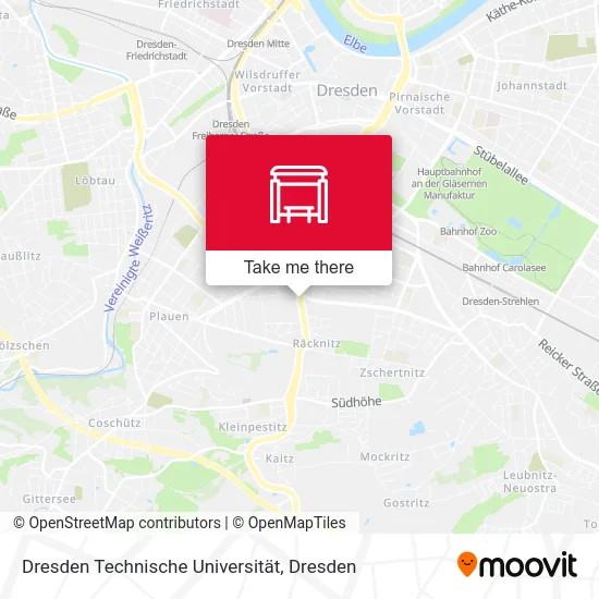 Карта Dresden Technische Universität