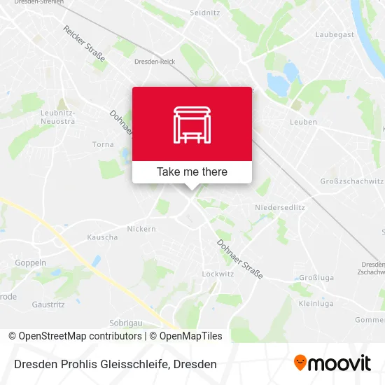 Карта Dresden Prohlis Gleisschleife