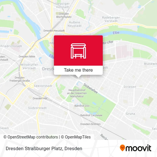 Карта Dresden Straßburger Platz