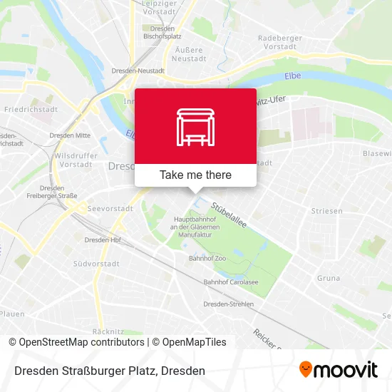 Карта Dresden Straßburger Platz