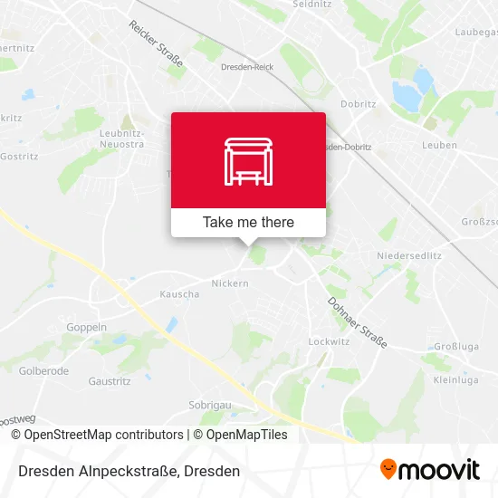Карта Dresden Alnpeckstraße