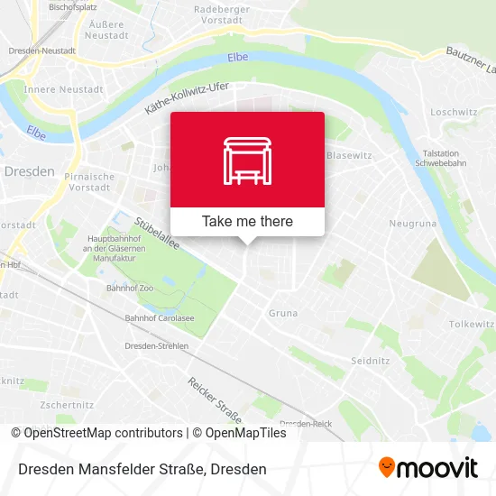 Карта Dresden Mansfelder Straße