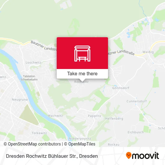 Карта Dresden Rochwitz Bühlauer Str.