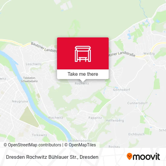 Карта Dresden Rochwitz Bühlauer Str.