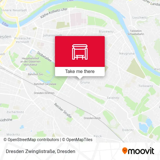 Карта Dresden Zwinglistraße