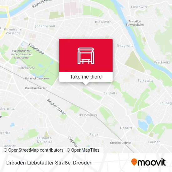 Карта Dresden Liebstädter Straße