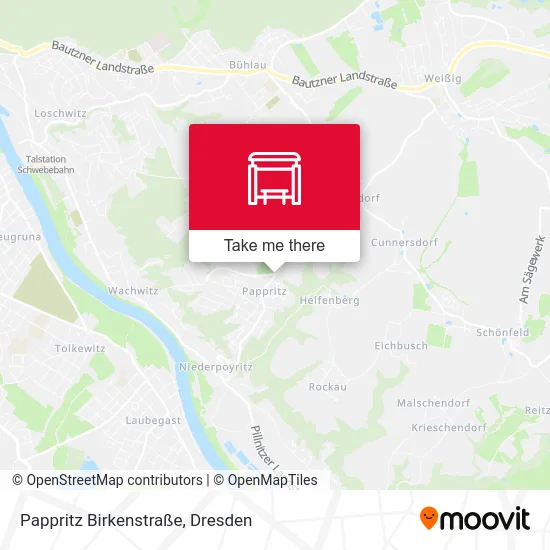 Карта Pappritz Birkenstraße