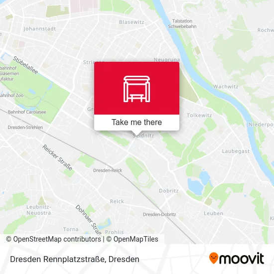 Карта Dresden Rennplatzstraße