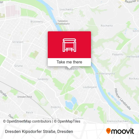 Карта Dresden Kipsdorfer Straße
