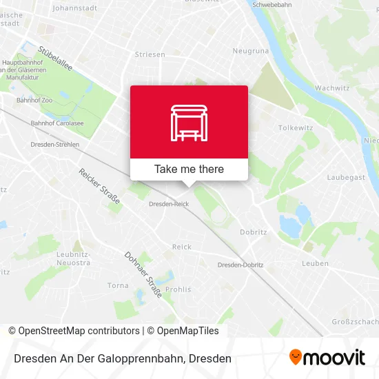 Карта Dresden An Der Galopprennbahn