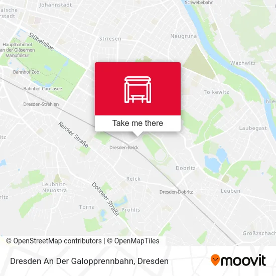 Карта Dresden An Der Galopprennbahn