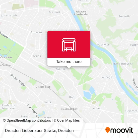 Карта Dresden Liebenauer Straße