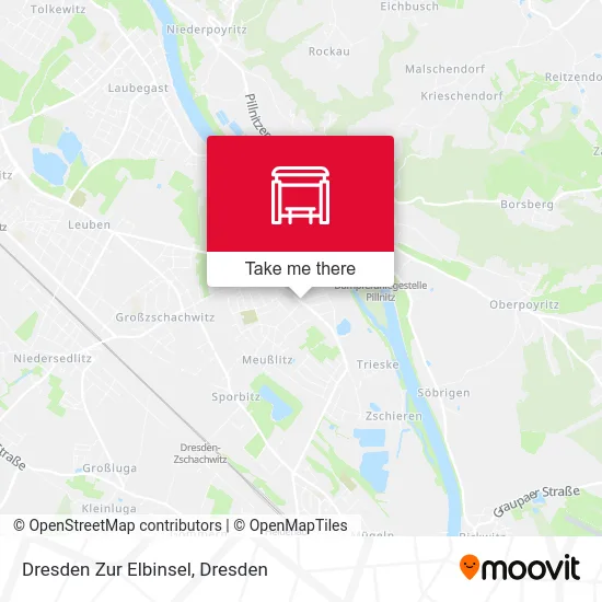 Карта Dresden Zur Elbinsel
