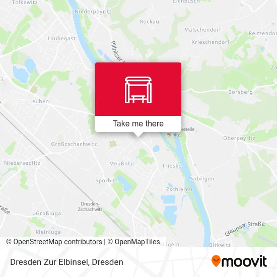 Карта Dresden Zur Elbinsel