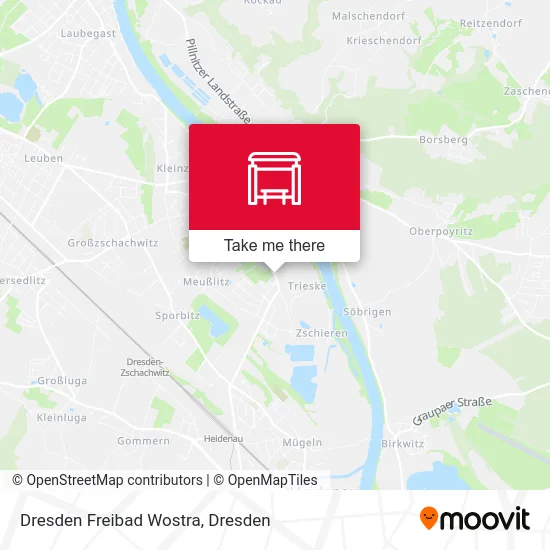 Карта Dresden Freibad Wostra