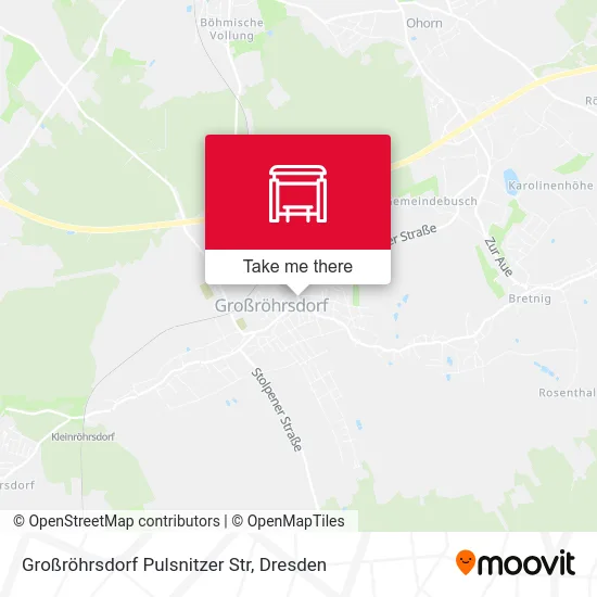 Карта Großröhrsdorf Pulsnitzer Str