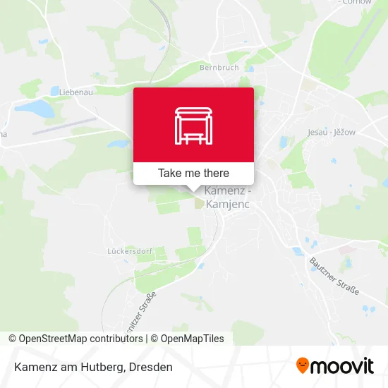 Карта Kamenz am Hutberg