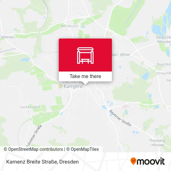 Карта Kamenz Breite Straße
