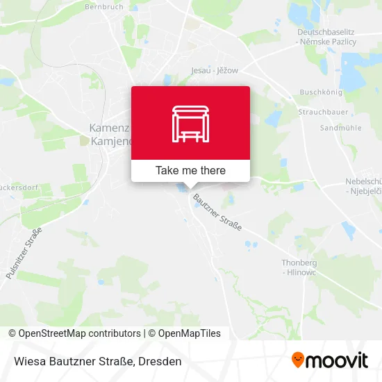 Карта Wiesa Bautzner Straße