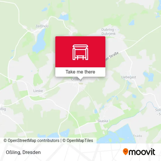 Карта Oßling