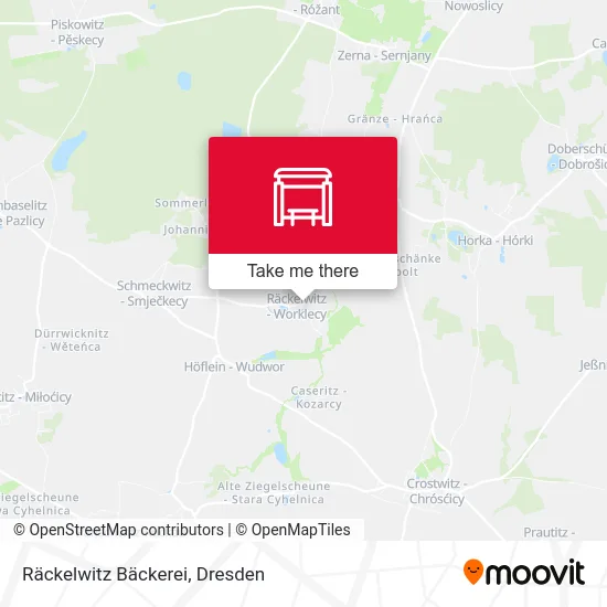 Карта Räckelwitz Bäckerei