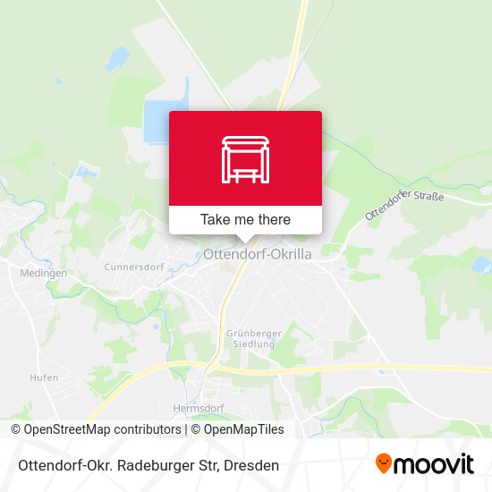 Карта Ottendorf-Okr. Radeburger Str