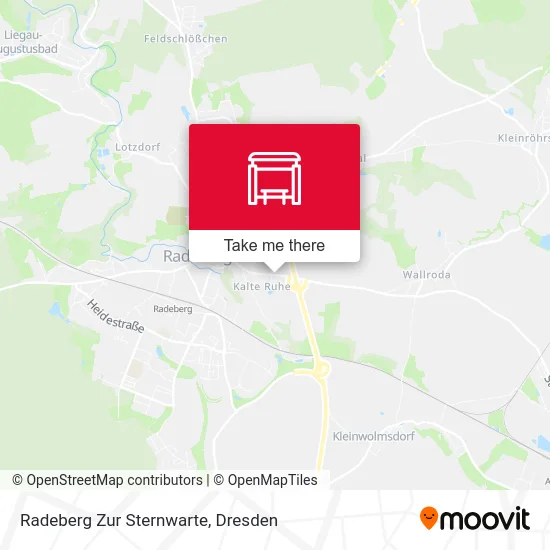 Карта Radeberg Zur Sternwarte
