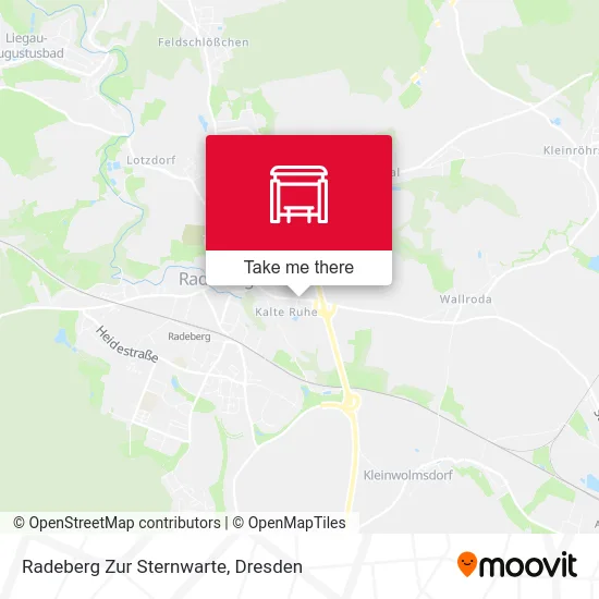 Карта Radeberg Zur Sternwarte