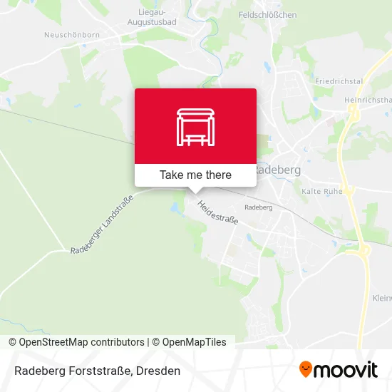 Radeberg Forststraße map