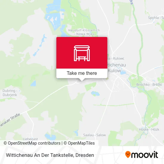 Карта Wittichenau An Der Tankstelle