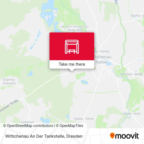 Карта Wittichenau An Der Tankstelle