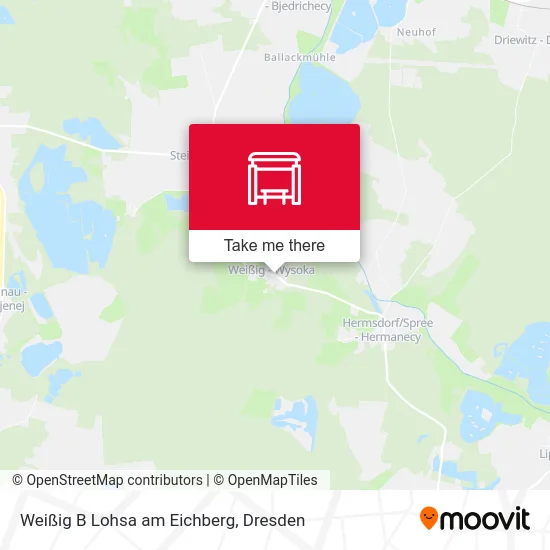 Карта Weißig B Lohsa am Eichberg