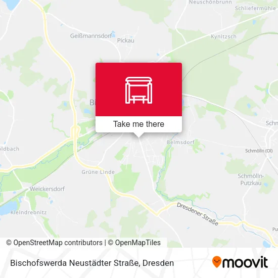 Карта Bischofswerda Neustädter Straße